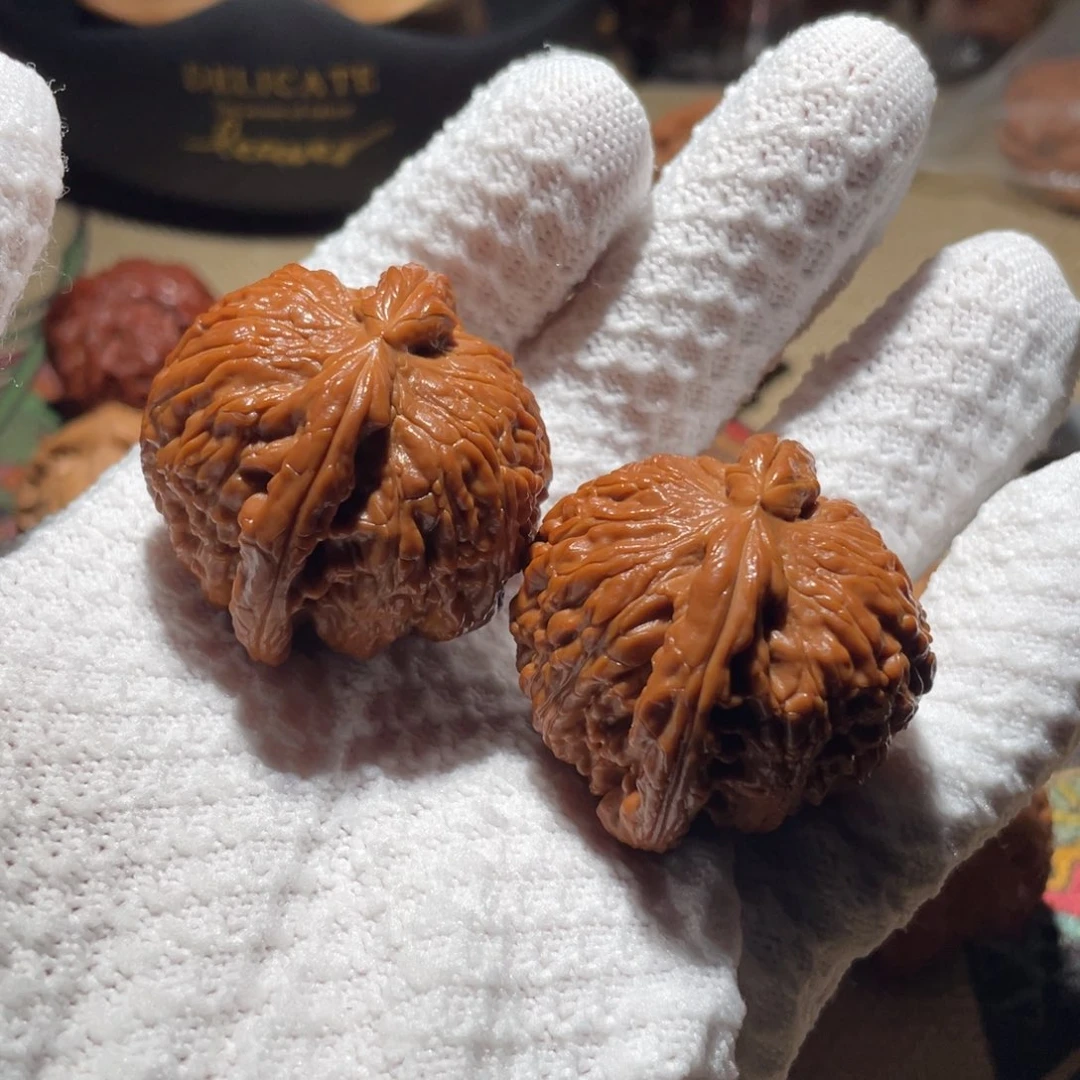 人***题核桃手串/手链精品闷白狮子43尺全品