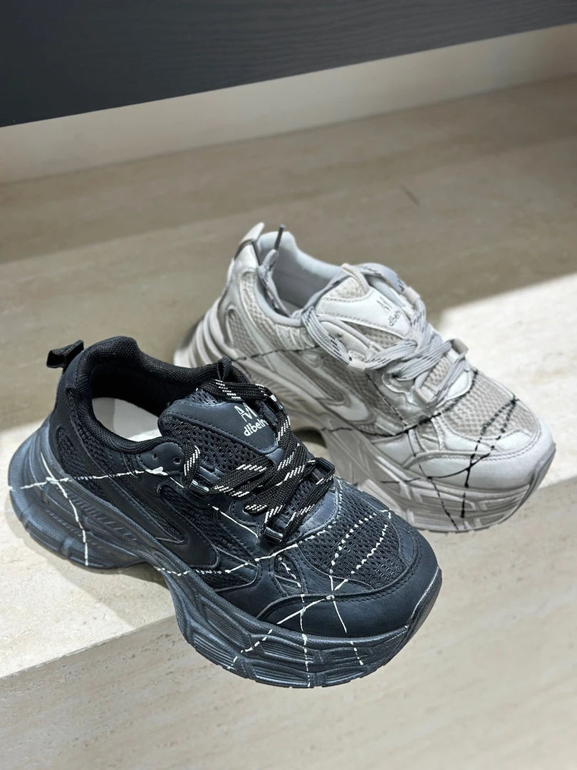 晓云鞋服~做旧脏脏鞋老爹鞋2025新款秋季厚底增高301