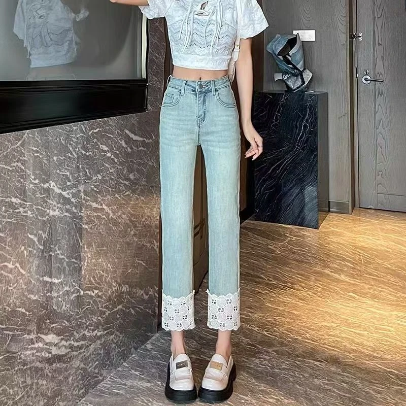 小19（断码)孤品烟管裤直筒裤百搭修身弹力