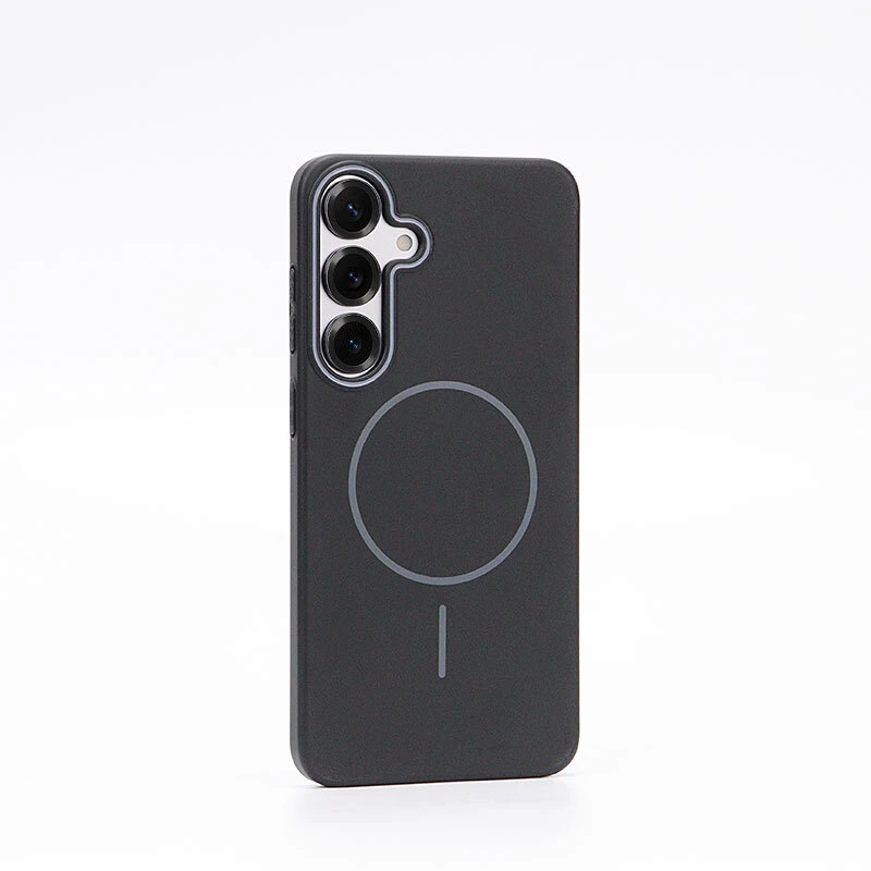 适用三星s25ultra手机壳s25无线充电细磁吸圈磨砂防摔男女保护套