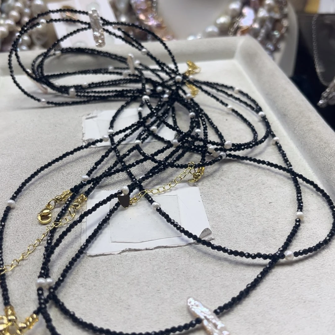 未镶嵌淡水珍珠毛衣链【纯恬】