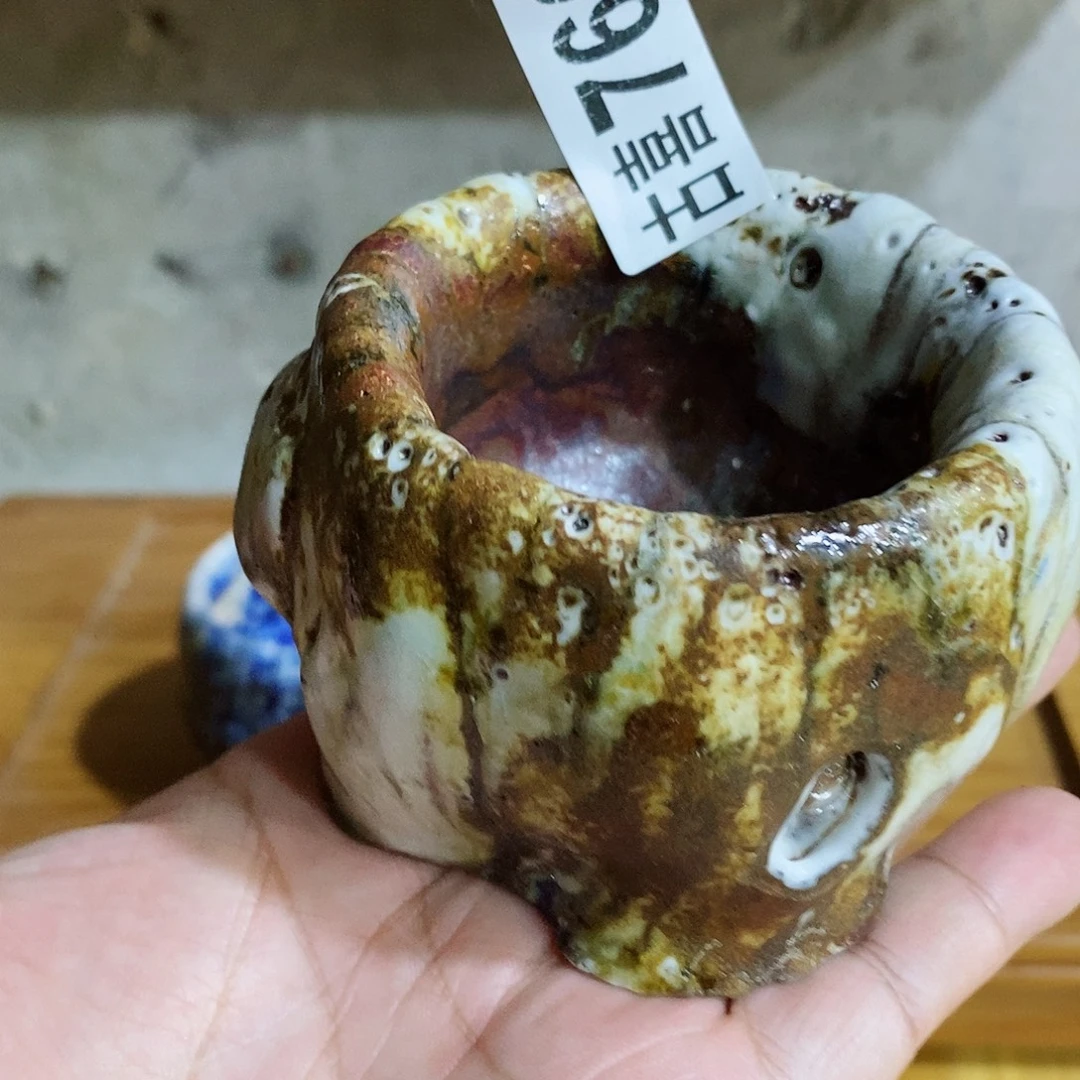 粗陶志野柴烧茶器