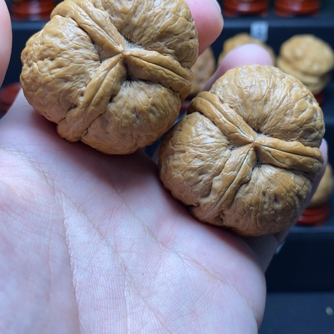 把件文玩核桃45炸三