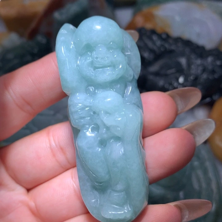 翡翠未镶嵌颈饰保真天然A货翡翠