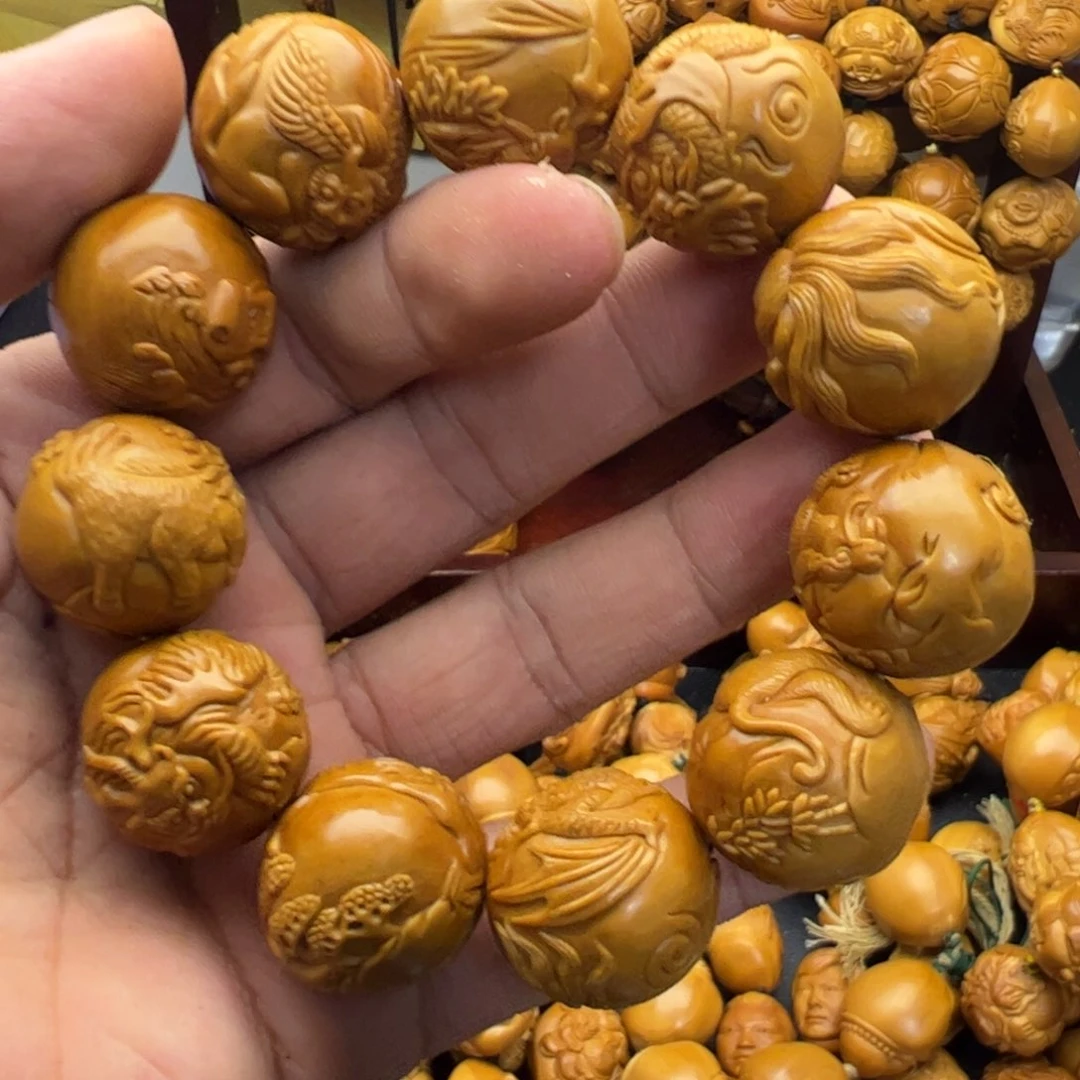 财***转橄榄核手串/手链2.2正圆山海经