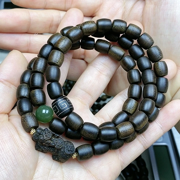 沉香手串8**叔越南芽庄白棋楠