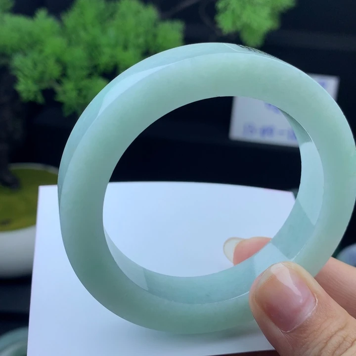 定制翡翠未镶嵌翡翠手镯54-57