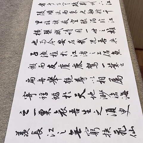 扇子篮*前后赤壁赋行书作品