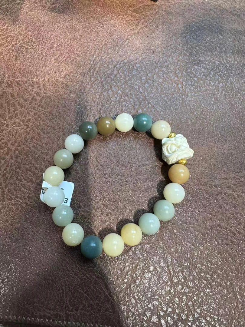 多宝菩提醒狮单圈手串（无礼盒）XD603