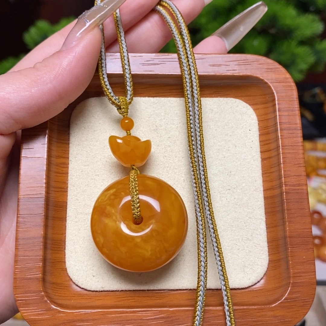 【闪购商品】蜜蜡颈饰未镶嵌项链