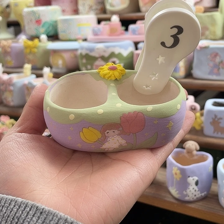 3…..手工手绘花盆