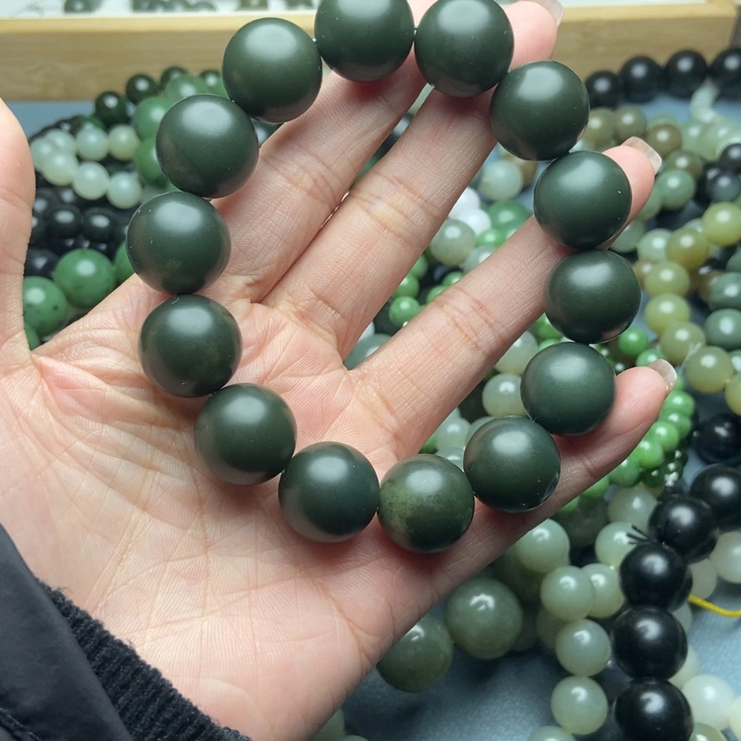 和田玉未镶嵌手链