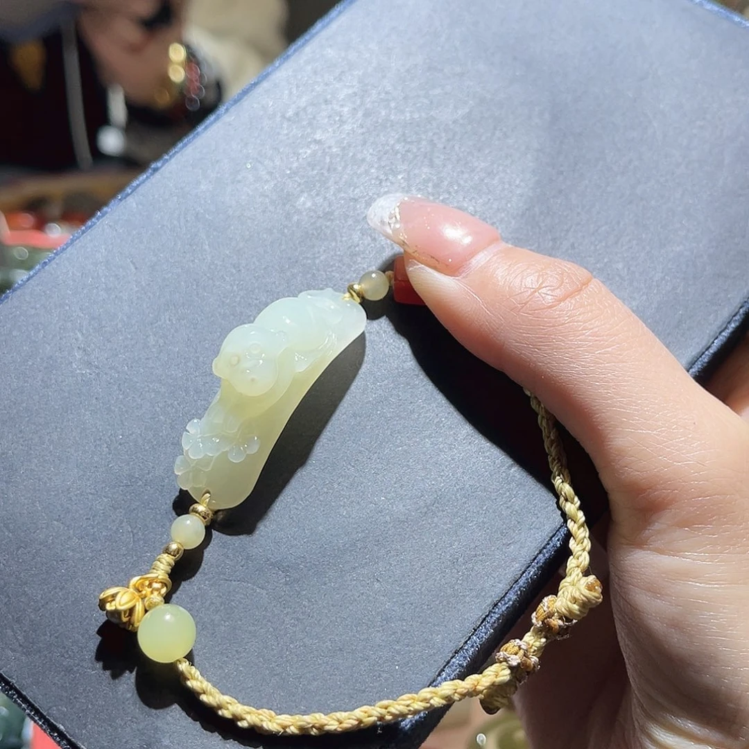 和田玉未镶嵌手链