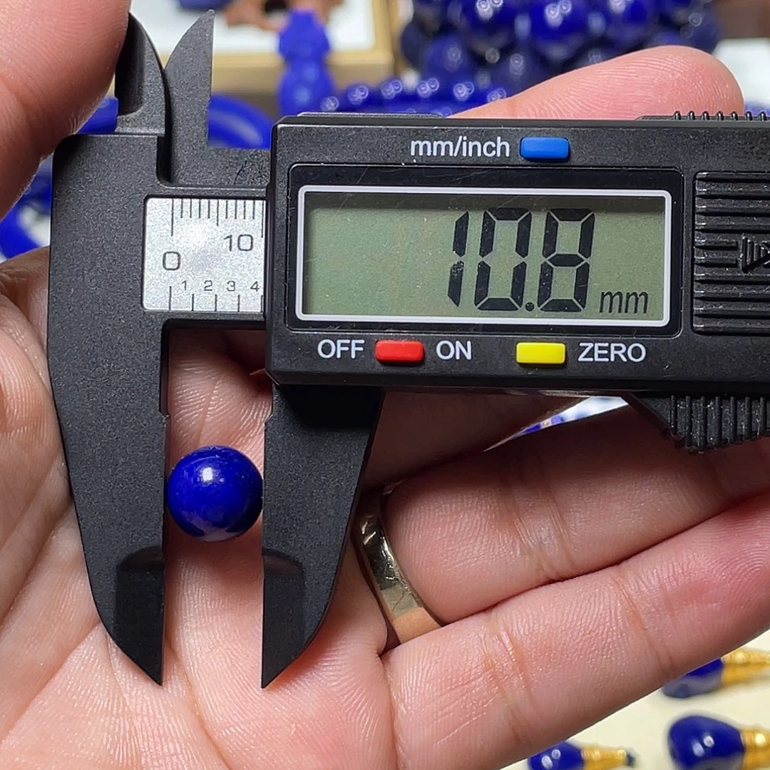 昶***珏青金石未镶嵌10.8mm单珠（无白）