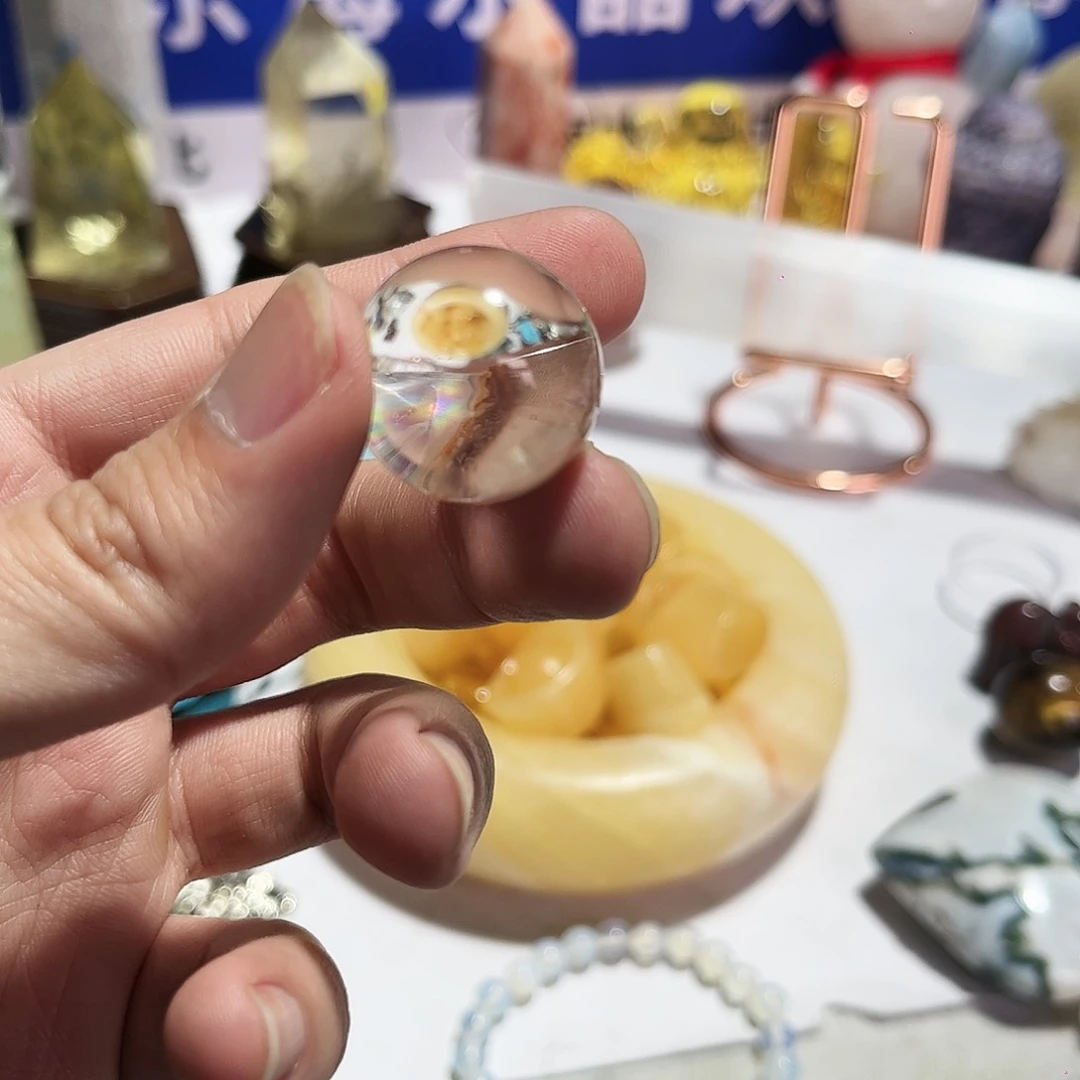 水晶天然水晶微瑕银S925镶嵌