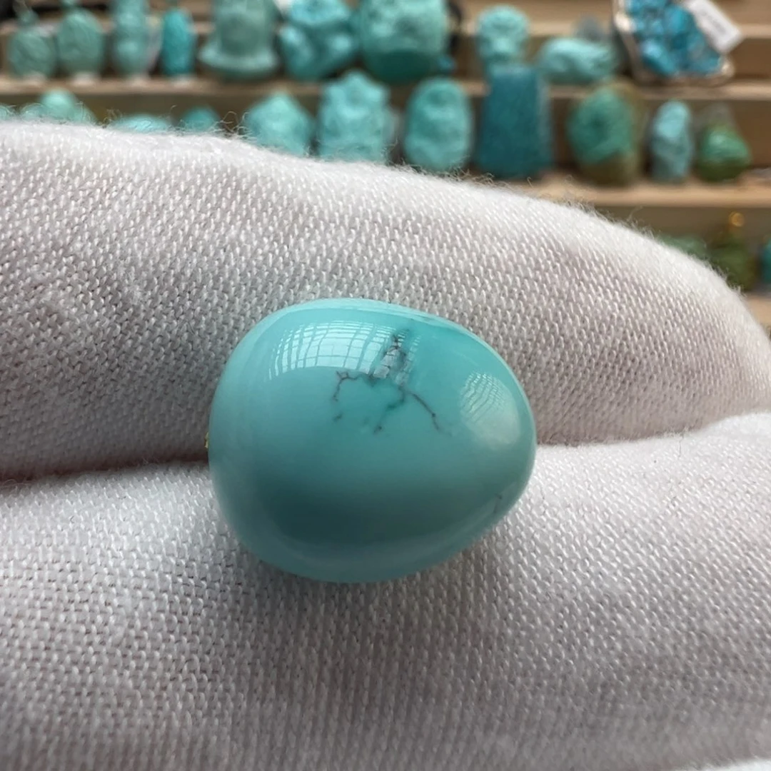 绿松石未镶嵌配饰12.4*13.8