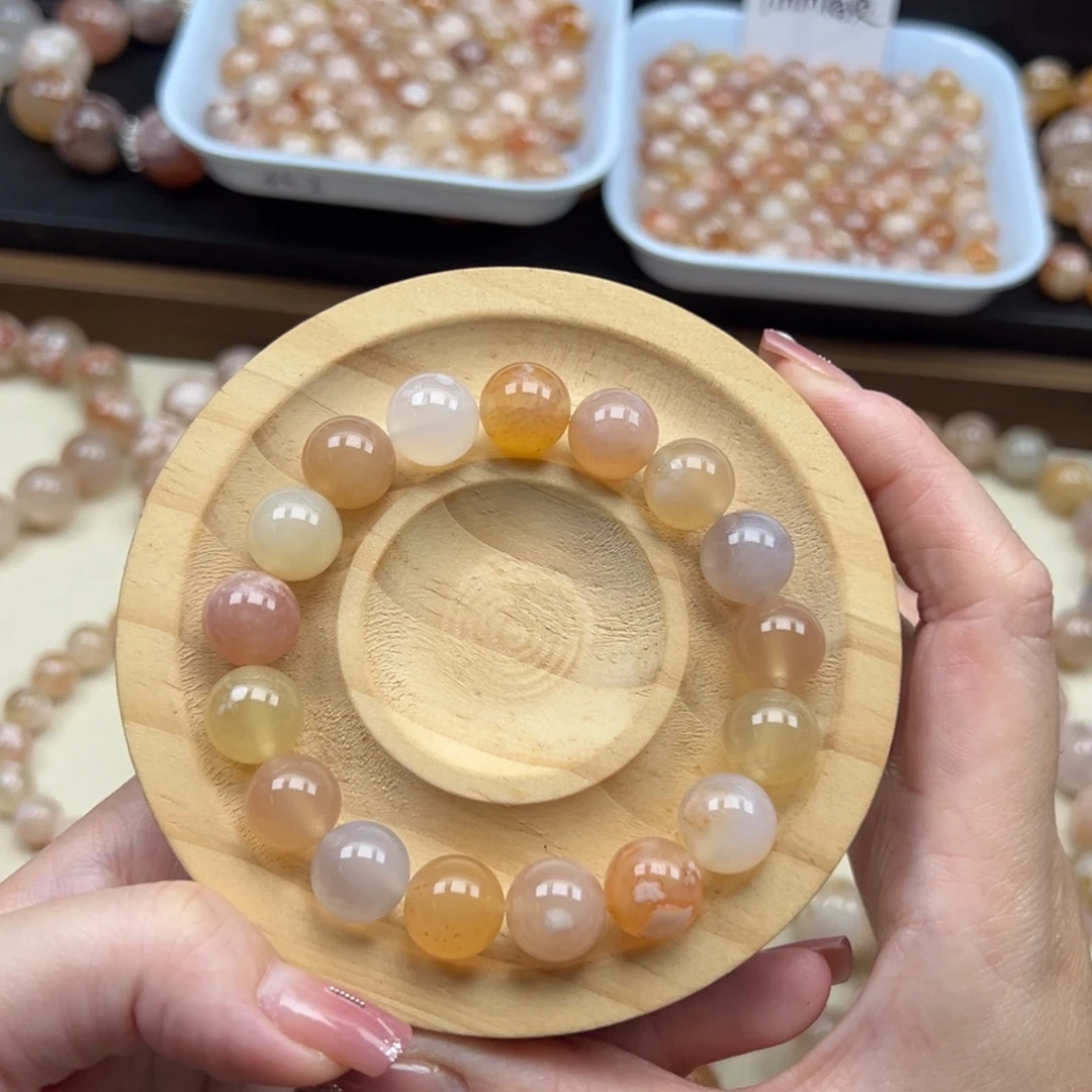 未镶嵌手链玛瑙/玉髓卡11糖果彩色70