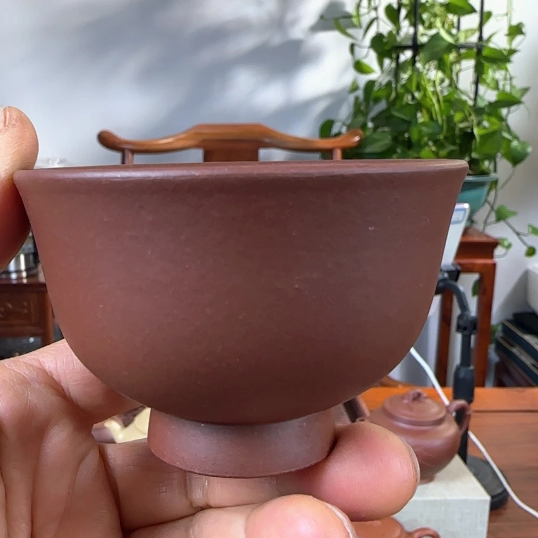 紫砂茶壶高足杯子