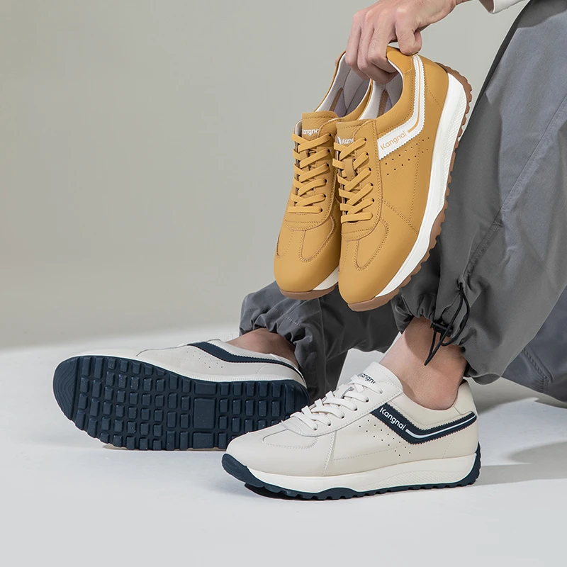 Kangnai/康奈25年新款男士时尚运动休闲鞋百搭德训鞋15251072