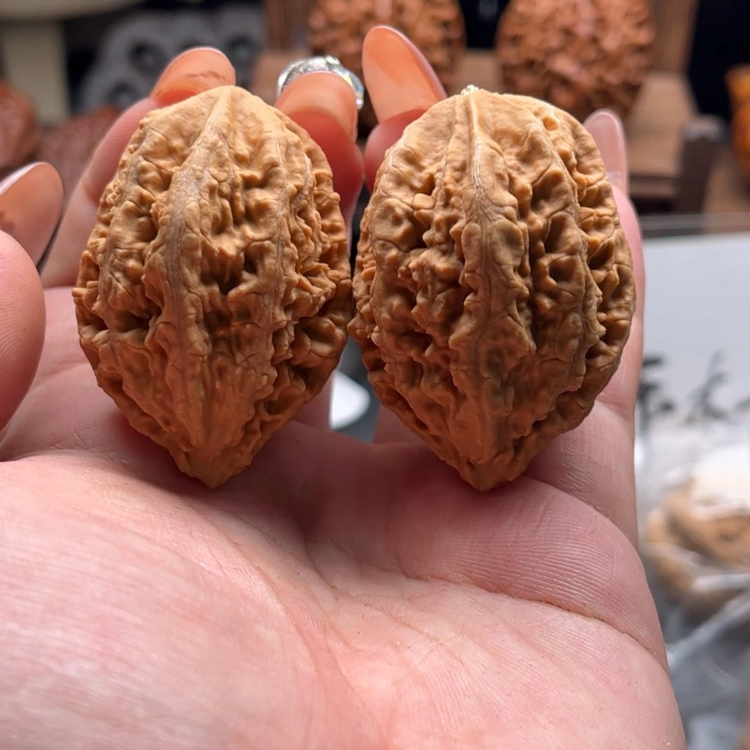 文玩核桃把件关东木子家楸大胖72