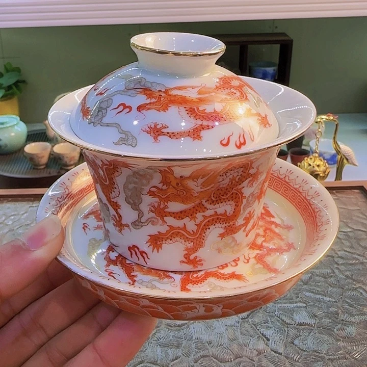 茶具套装旅行茶具青花瓷器茶叶罐个人杯主人杯