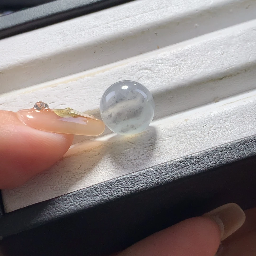 翡翠未镶嵌手链卡12墨染萱花