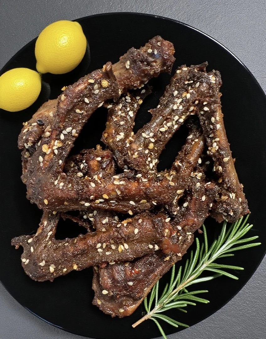 包小豆家甜辣干煸鸭翅,氮气锁鲜。(盒子里面是冲的氮气,不是鼓包)