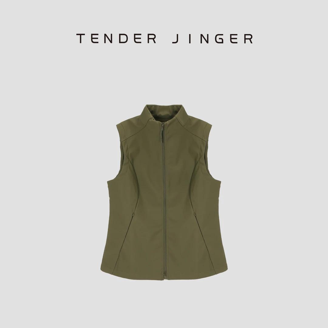 Tender Jinger【户外游走】软壳防风立领拉链马甲背心T53JLL41163