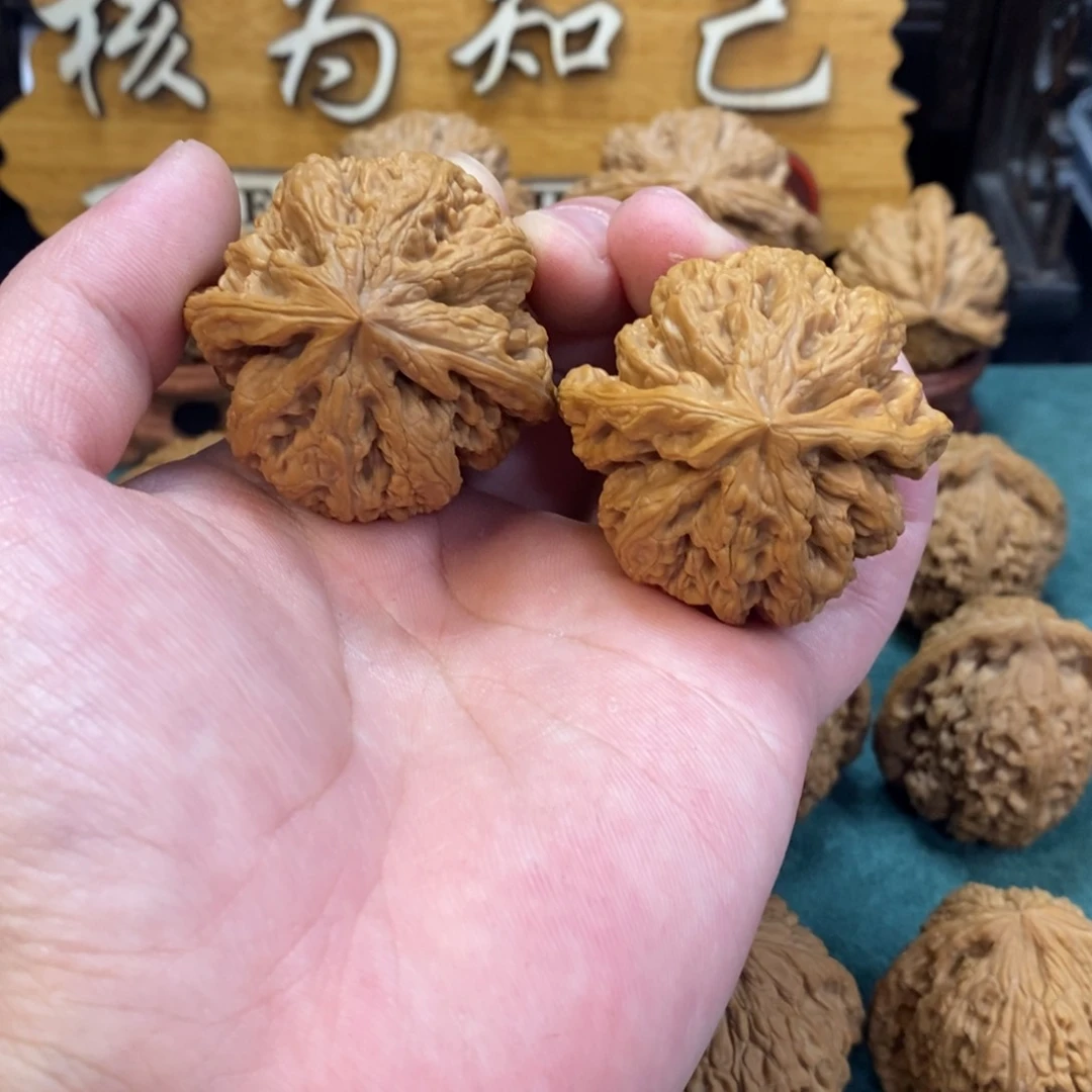 文玩核桃把件大粗筋43修