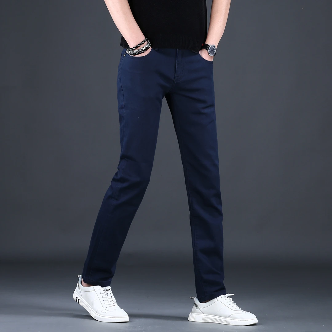 牛仔裤男款爆款2025新款潮牌高档气质男士户外修身小脚裤休闲百搭