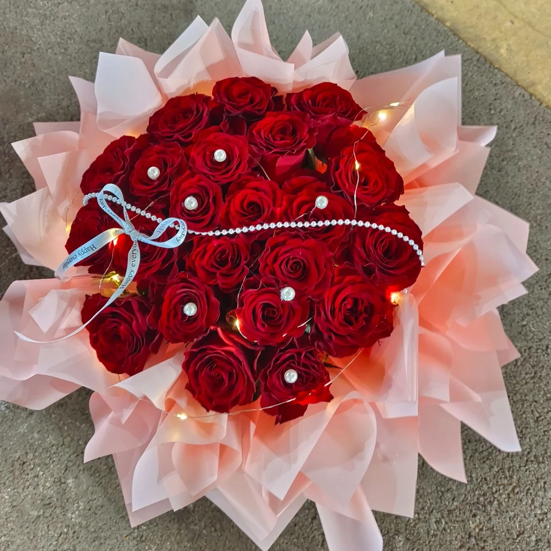 【此生挚爱】33朵红玫瑰鲜花花束送爱人送女友生日花束弥勒同城送花上门