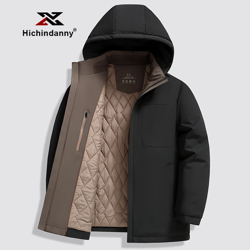 HICHIN防风保暖休闲棉服男士秋冬新款轻薄加厚棉衣运动夹克外套