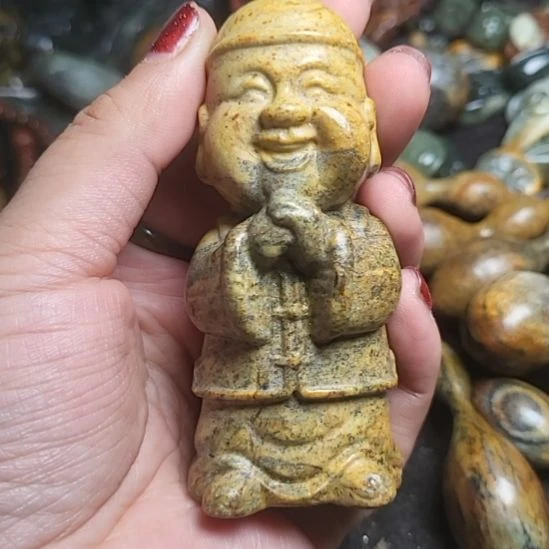 盲***拿岫岩河磨玉（透闪石质玉）未镶嵌挂件