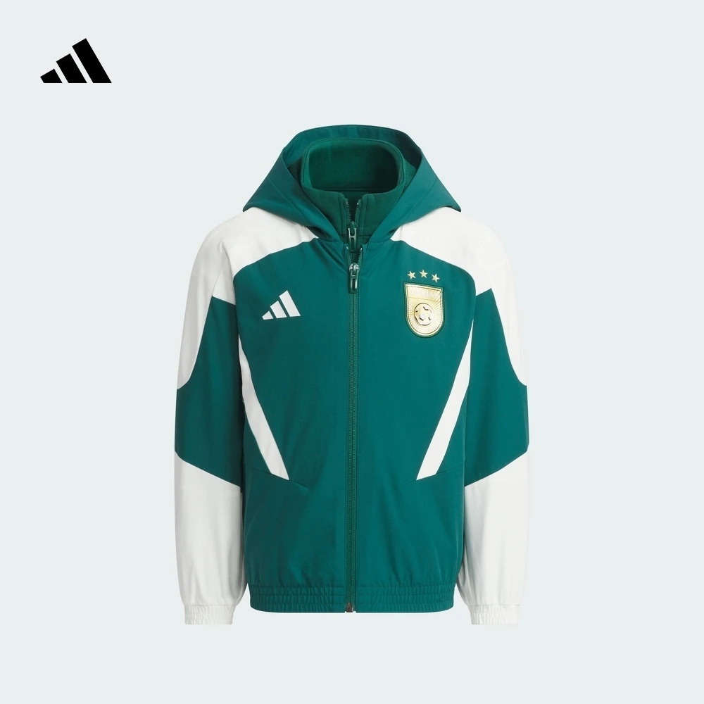 adidas阿迪达斯官方男小童双旦礼遇拒水二合一连帽夹克外套JN1746