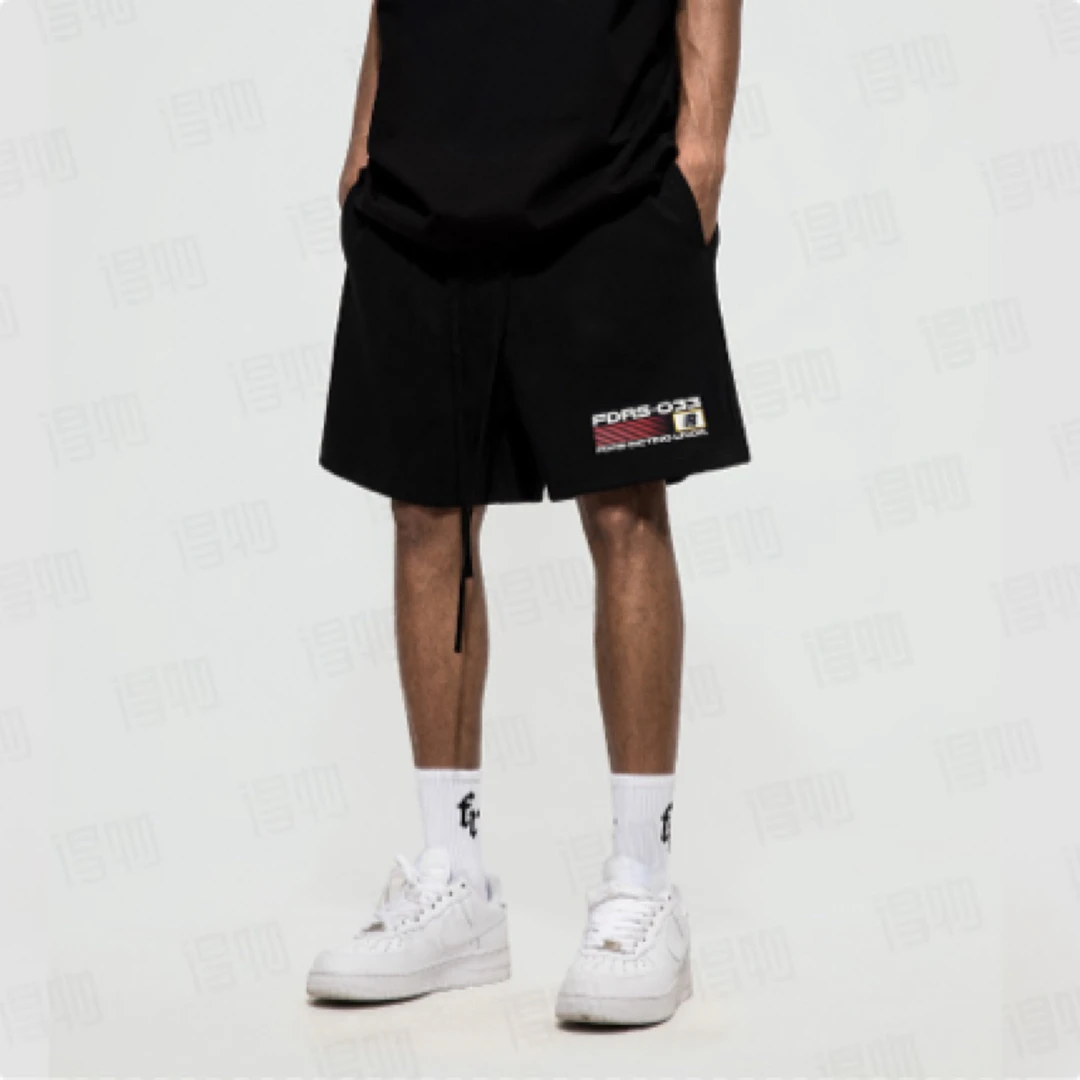 【Franklin】潮牌 c国潮重磅短裤复古情侣款短裤