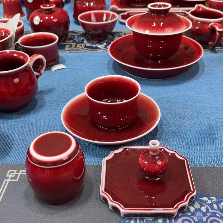 鹅***鹅景德镇陶瓷杯子套组