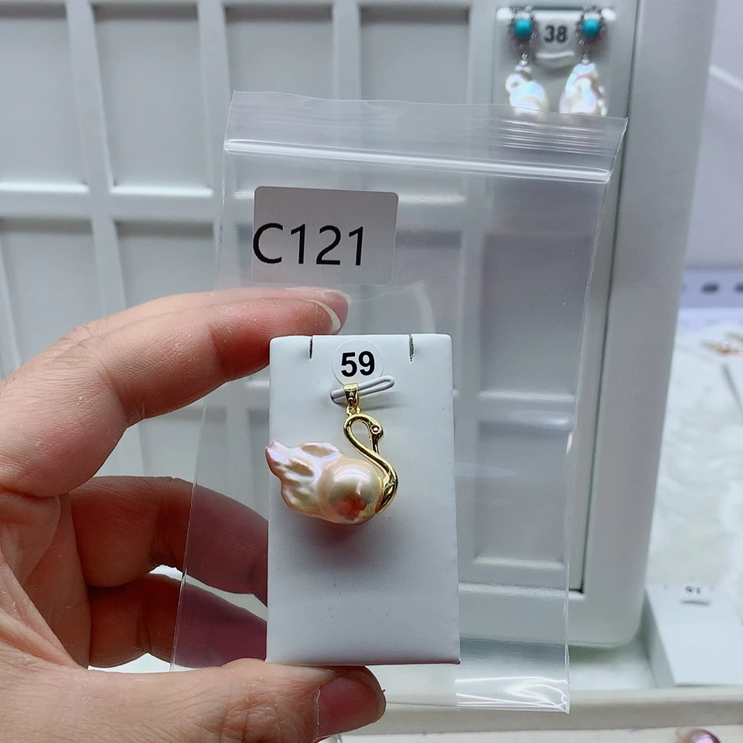 吊坠(不含链)合金淡水珍珠