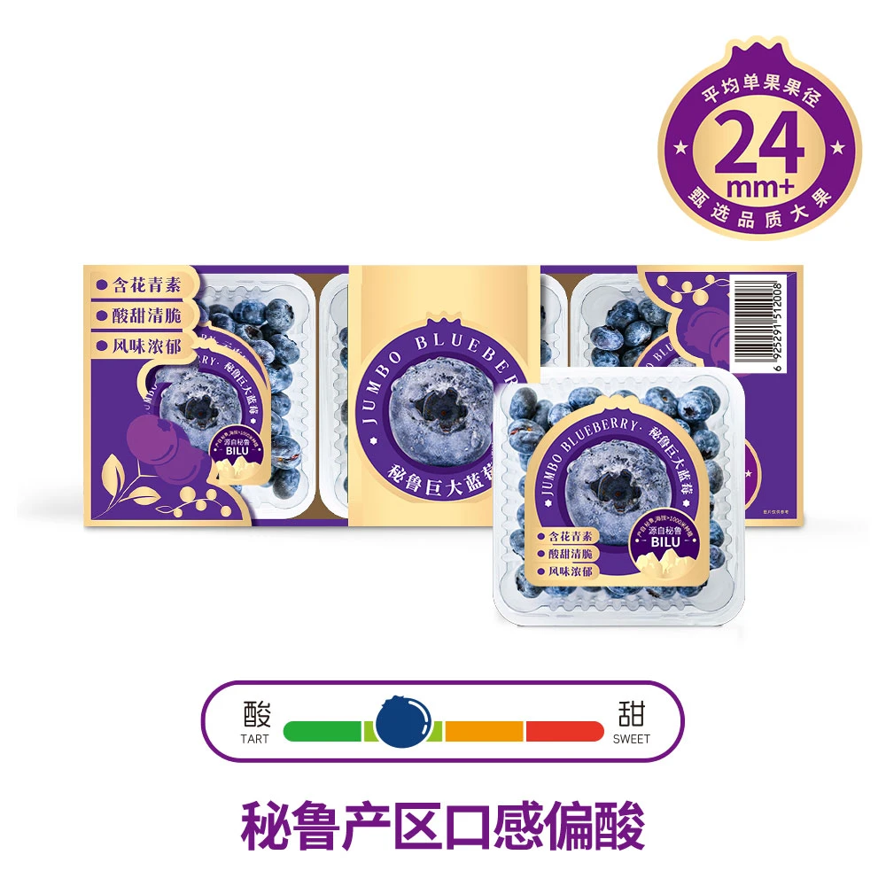 秘鲁巨大蓝莓 375g