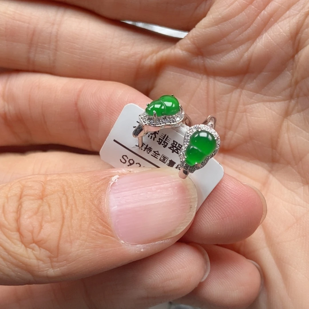 翡翠银S925镶嵌颈饰