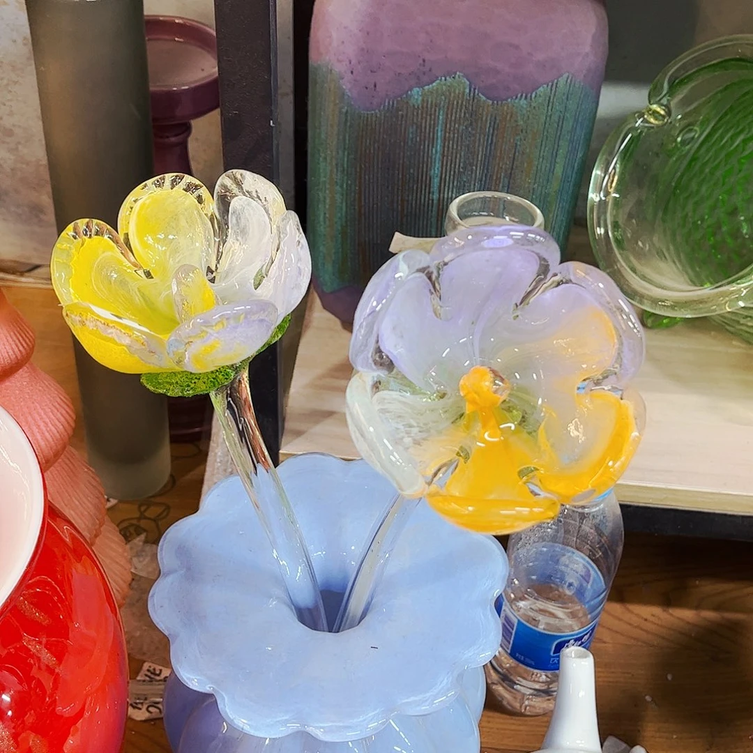 2朵樱花福利 家悦琉璃工艺品