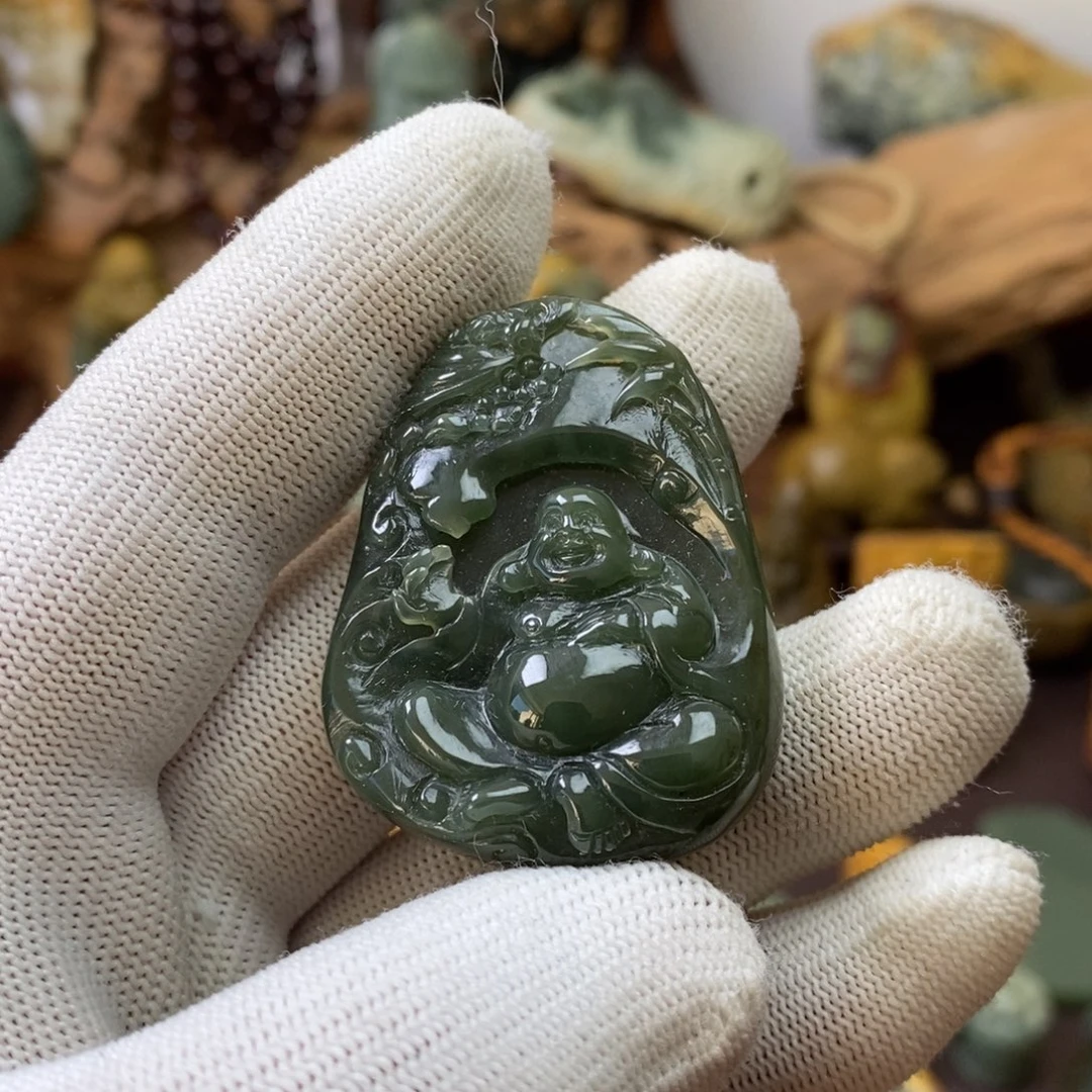 和田玉未镶嵌手链