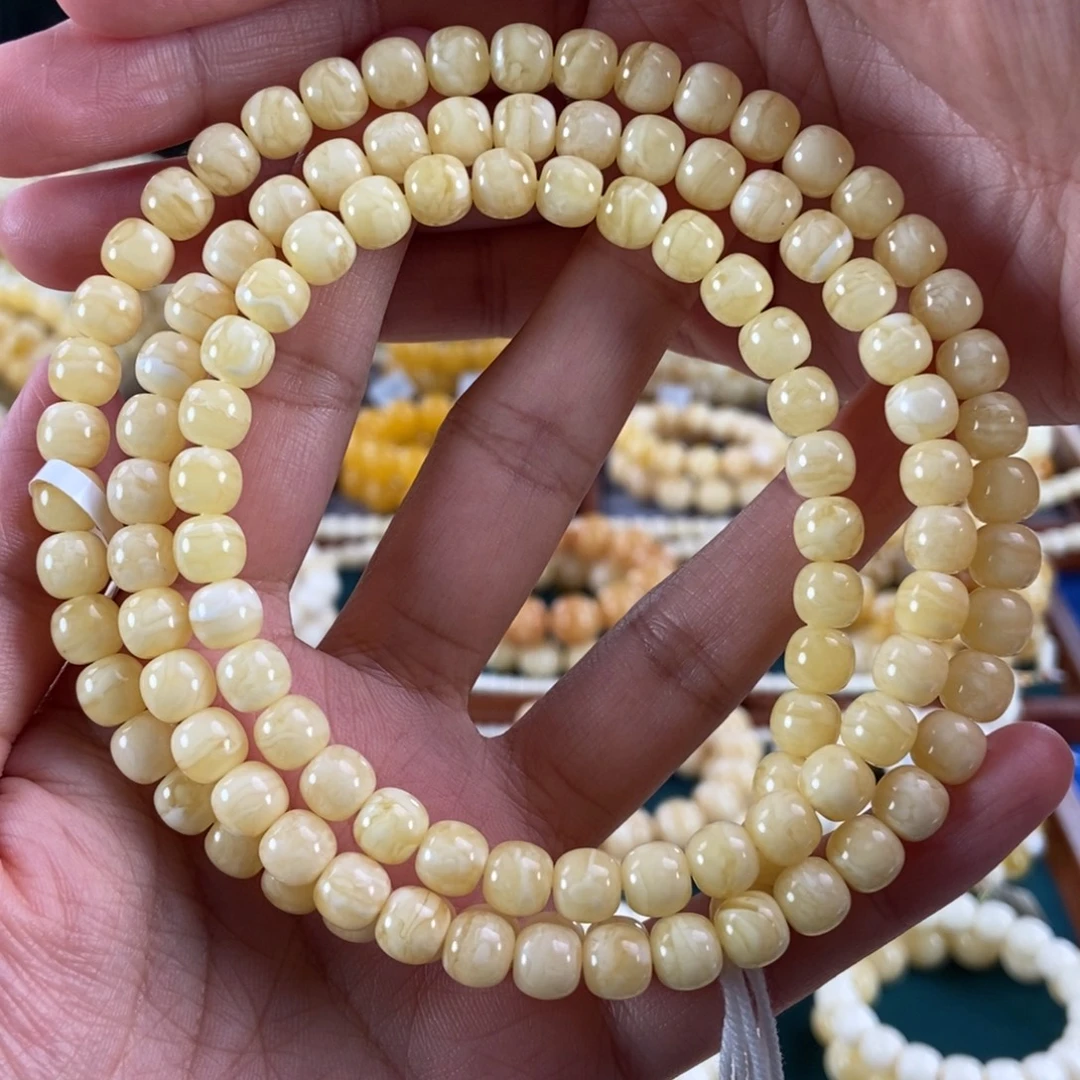 清***风琥珀未镶嵌珠宝奇石7+虎皮108老型29.51