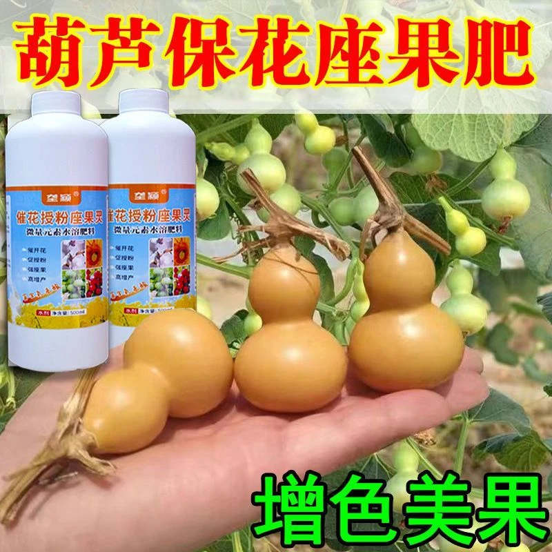 葫芦保花催花剂专用座果灵水溶肥料促进花芽分化促进授粉催花素肥