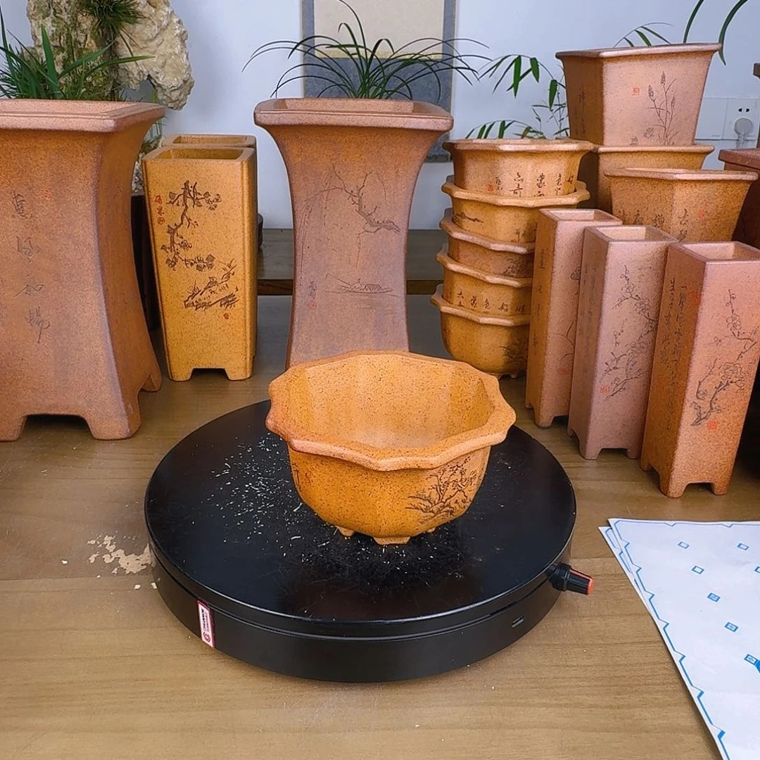 紫砂花盆江*紫砂花盆