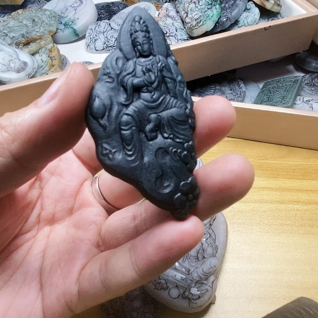 横***刀未镶嵌定制翡翠锈迹斑斑v