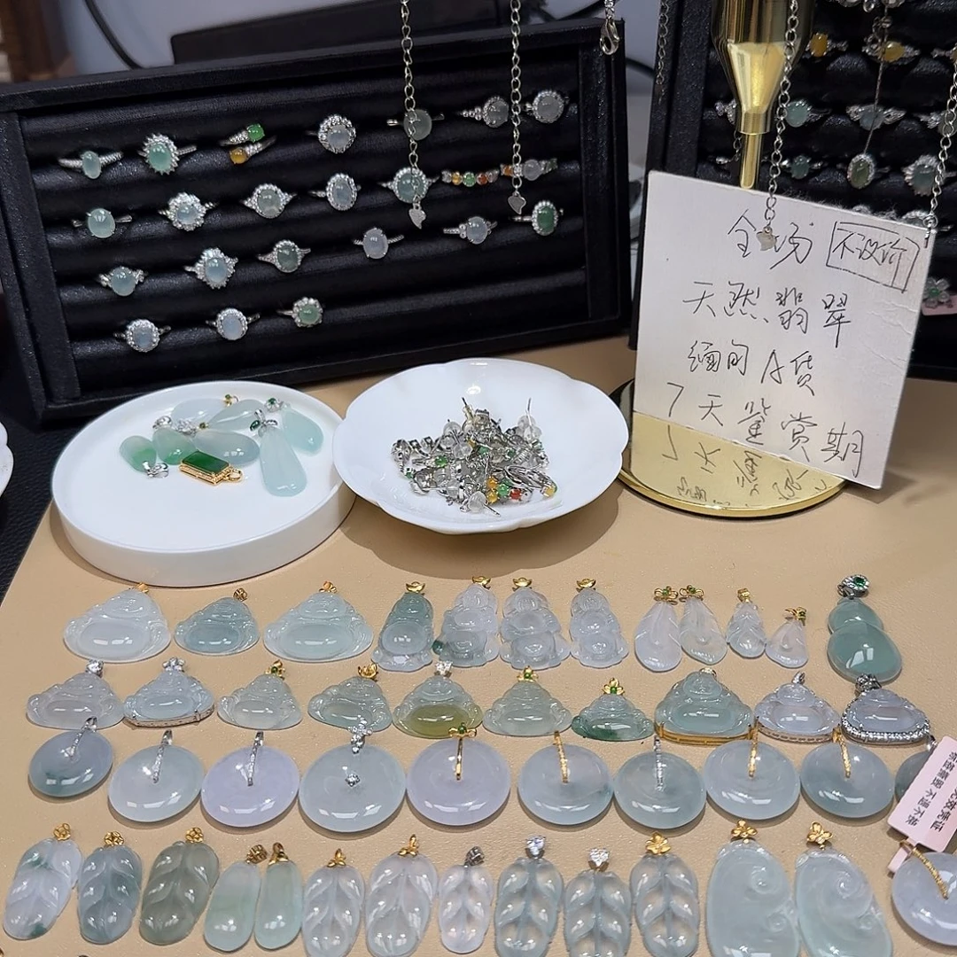 翡翠银S925镶嵌戒指
