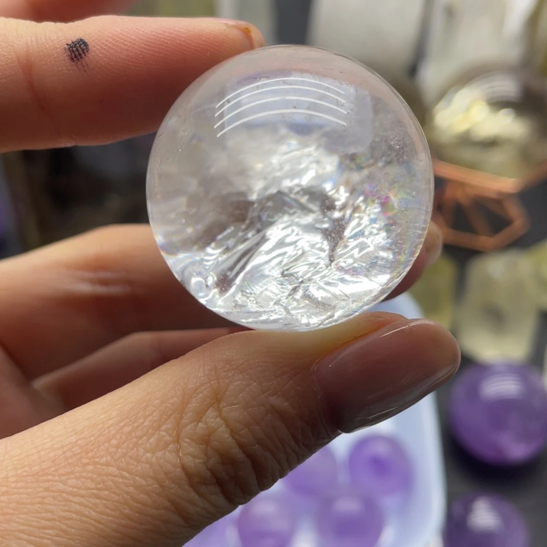 水晶29未镶嵌薄**子白水晶球