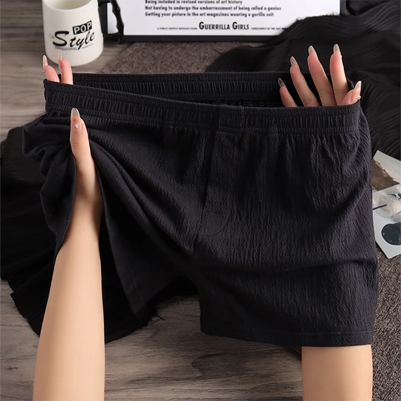 宽松舒适男士内裤男款平角裤时尚夏季薄款透气大码阿罗裤四角短裤