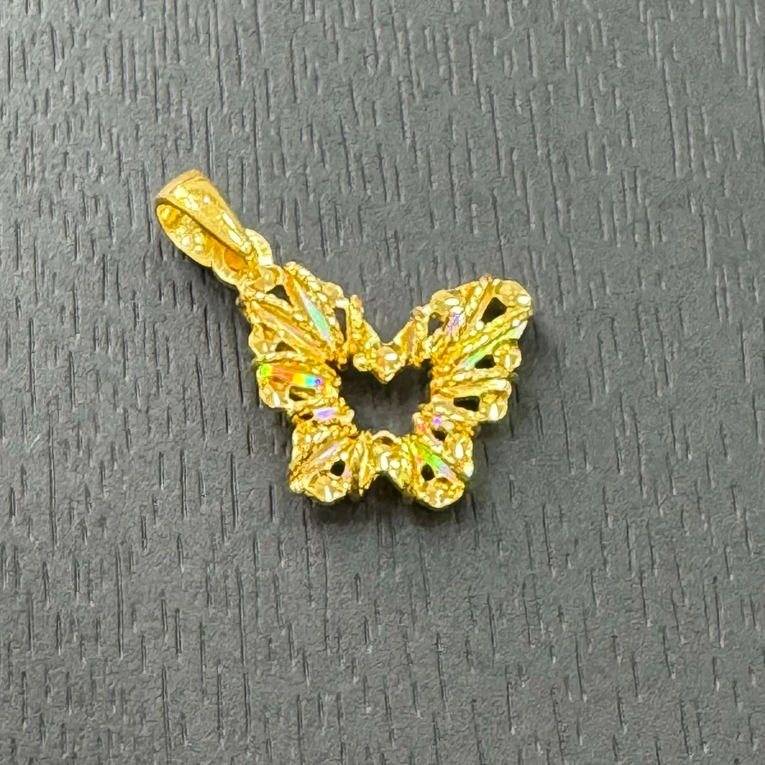 【店长专享】七彩缠丝蝴蝶足金999投资金攒金ZBHJD1379克重多退少补