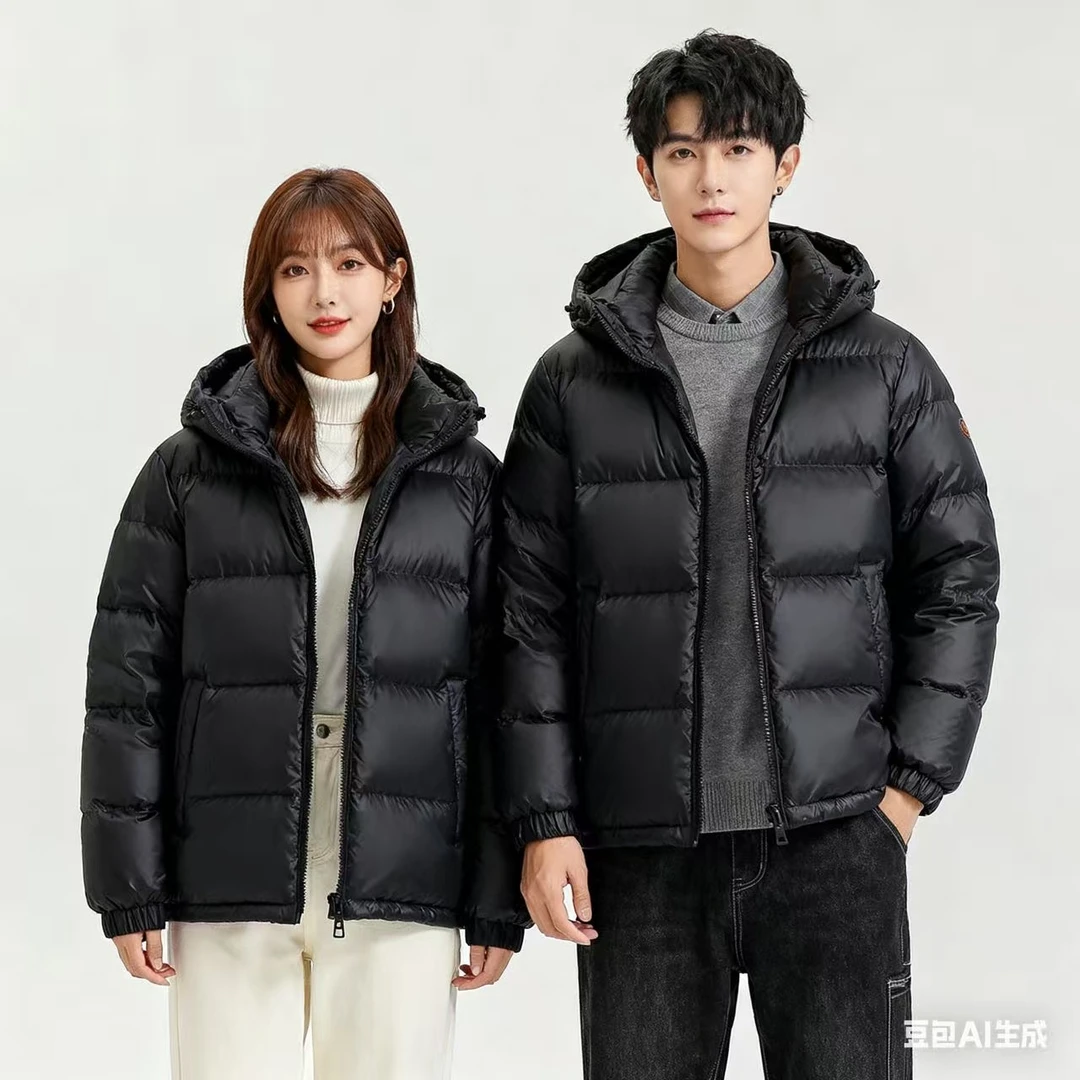专柜-同款 美版情侣羽绒服 隐藏帽丨00011